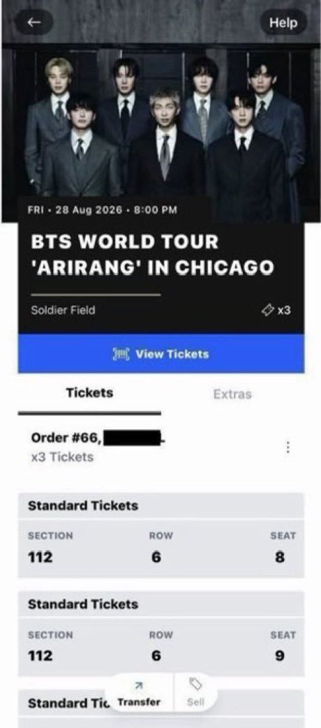 ashs417's tweet photo. BTS ARMY 💜
I’ve got 3x tickets available to see the BTS WORLD TOUR “ARIRANG” in Chicago!

Venue: Soldier Field — Chicago, IL
Date/time: Friday, Aug 28 at 8:00 PM

$280 per ticket

DM me if you’re interested or want more details — I’m happy to verify the tickets and provide proof https://t.co/n8HbPp5jQs