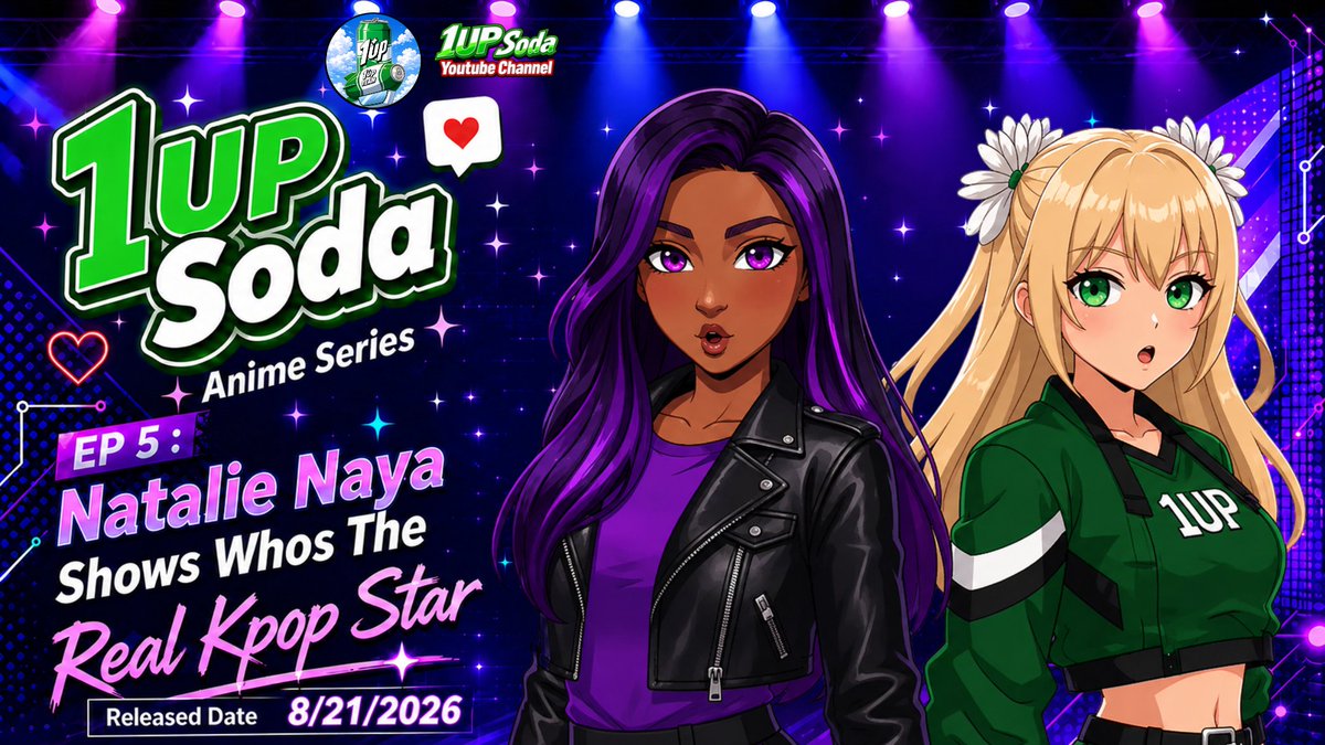 Smarty1UP's tweet photo. Episode 5 is now in production, this episode will have better visuals, first time lip sync with kpop dance choreography, more cinematic cut scenes and @Rissa1up first stand alone episode (who is the second main character) introducing @NatalieN1UP #1 kpop star first debut. In every episode I just get better in making them 😎