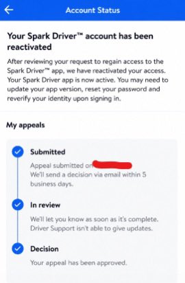 SYNEXTECHhttml's tweet photo. Are you wrongfully deactivated 
#sparkdriver https://t.co/kJdsOWEiVb