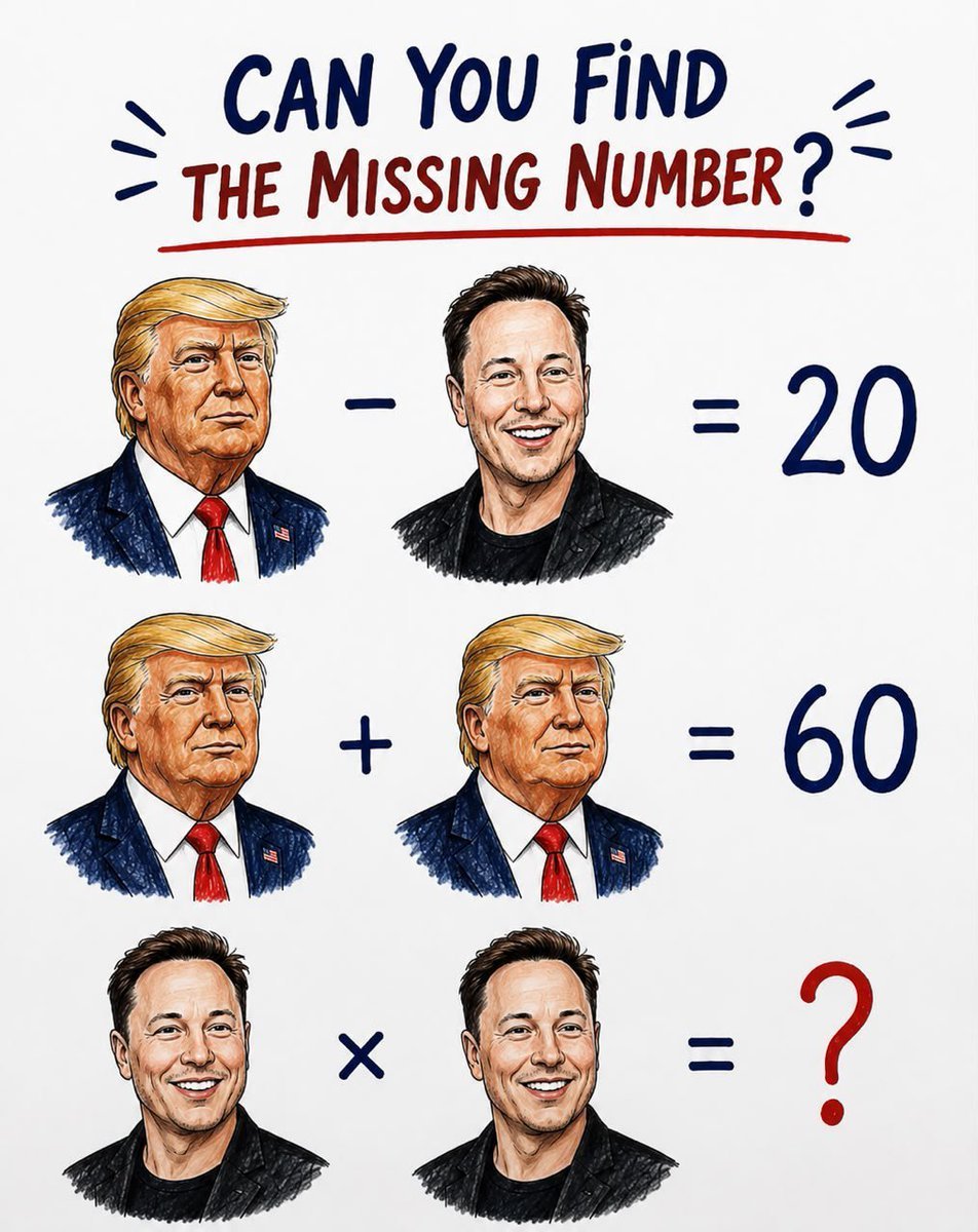VIEWzvp's tweet photo. No calculator. No hints. Just your brain! 

What's the missing number? https://t.co/YNvXu7G4c5