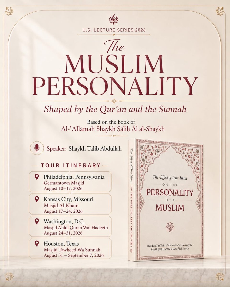 GtownMasjid's tweet photo. Shaykh Talib Abdullah &amp; Shaykh Abu Hakeem Bilal Davis 

The Muslim Personality 

📅 Friday 14th Aug - 16th Aug insha Allah 

Don’t miss! https://t.co/DJgoGDv0zT