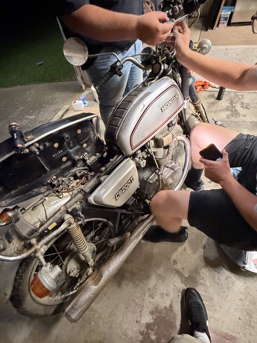 laxboss88's tweet photo. Yesterday was truly a great day. 

fishing, good food, working on an old motorcycle with friends. Can’t complain https://t.co/cqlN7hzcFV
