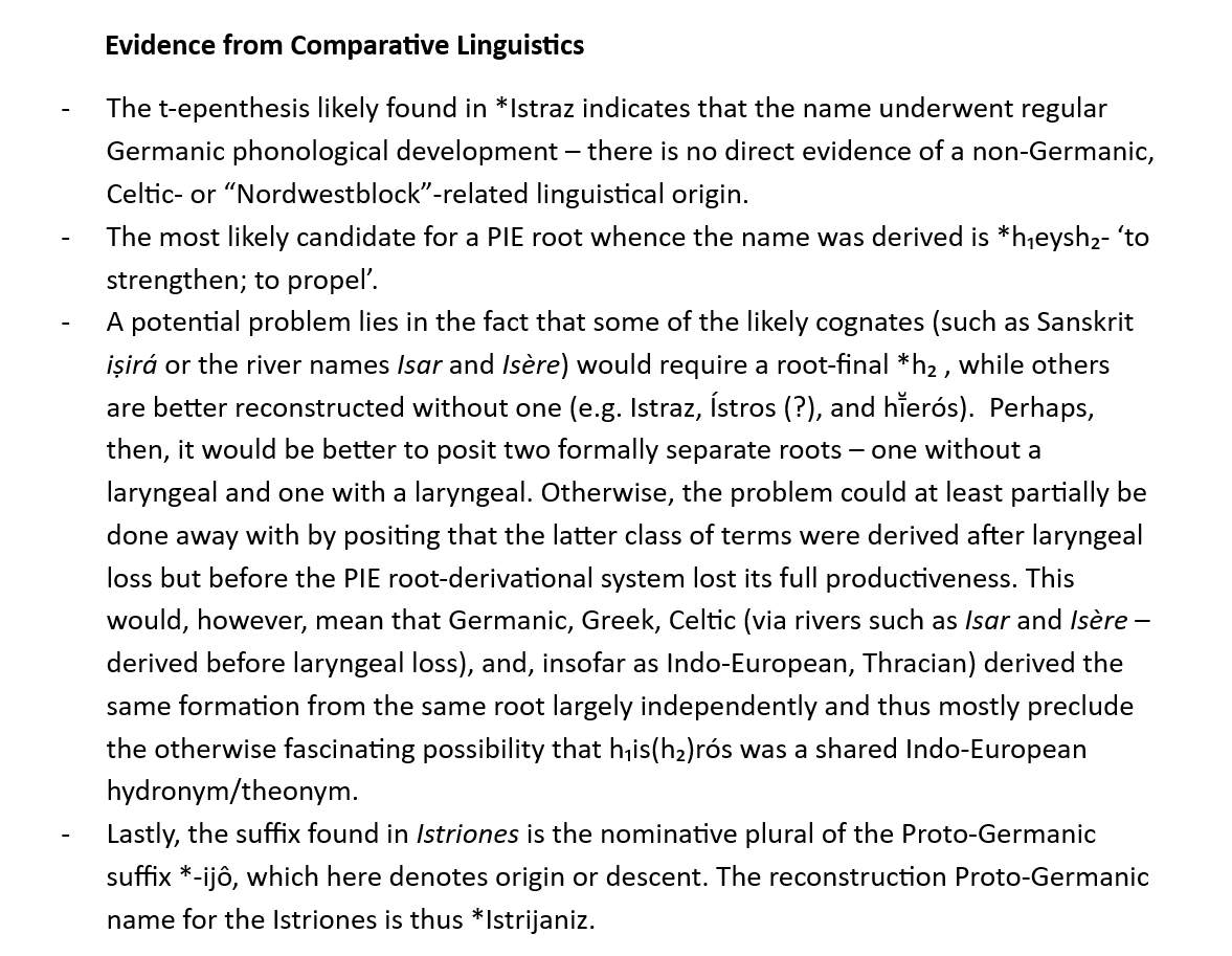 saxonnether's tweet photo. Below is a summary of the most important info relating to a god *Istraz and the "Istvaeones".
Pic 1 covers the linguistic evidence; Pic 2, the mythological. 

I plan to write more about lesser-known theonyms of Germanic &amp; Indo-European mythology, so feel free to follow for more. https://t.co/QqpoeOlfHn