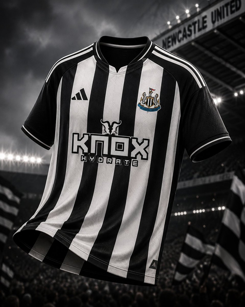 S90Designs's tweet photo. Three kits. One identity. ⚫⚪

Home: the DNA of the stripes.

Away: the Tyne, carrying the city forward.

Third: a tribute to Newcastle’s early away colours.

#NUFC #NewcastleUnited #NUFC https://t.co/BKIVmMbkQb