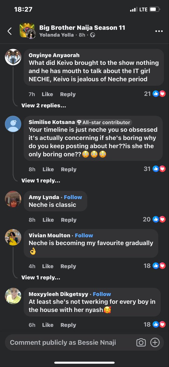 Delwynaji's tweet photo. You people should keep dragging neche I love it for her 🤣🤣😂 #BBNaija  facebook are not plying with her https://t.co/jWrNhUCMM1