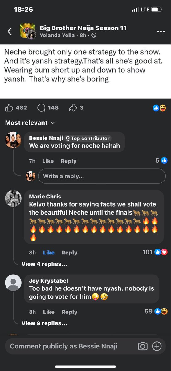 Delwynaji's tweet photo. You people should keep dragging neche I love it for her 🤣🤣😂 #BBNaija  facebook are not plying with her https://t.co/jWrNhUCMM1