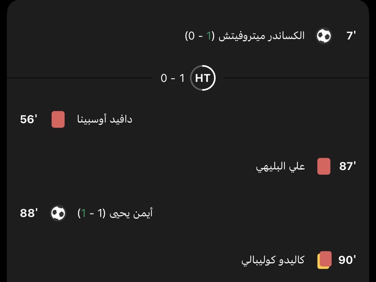 OTALI25's tweet photo. @Alonz_1 @nsr391 @justghadaa2 هذا سيناريو المباراة بدون تضليل

من الدقيقة خمسين طرد للحارس وكملنا بوليد عبدالله اللي سواه النصر انجاز اكثر من اللي سواه الهلال لكن ركلات حظ حسمت فوزكم https://t.co/S83T61XKK2