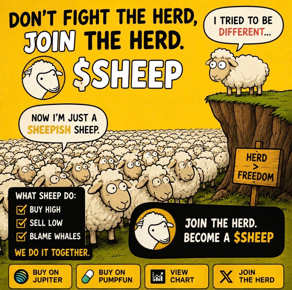 Sheep_coinsol's tweet photo. @nocontextmemes We are solana:Dz2iVSLXFp7dXowD1nybWyCXuUcpV7cBZu68YPV5pump 

Sheep it to 500k https://t.co/Q9TiYc8kn2