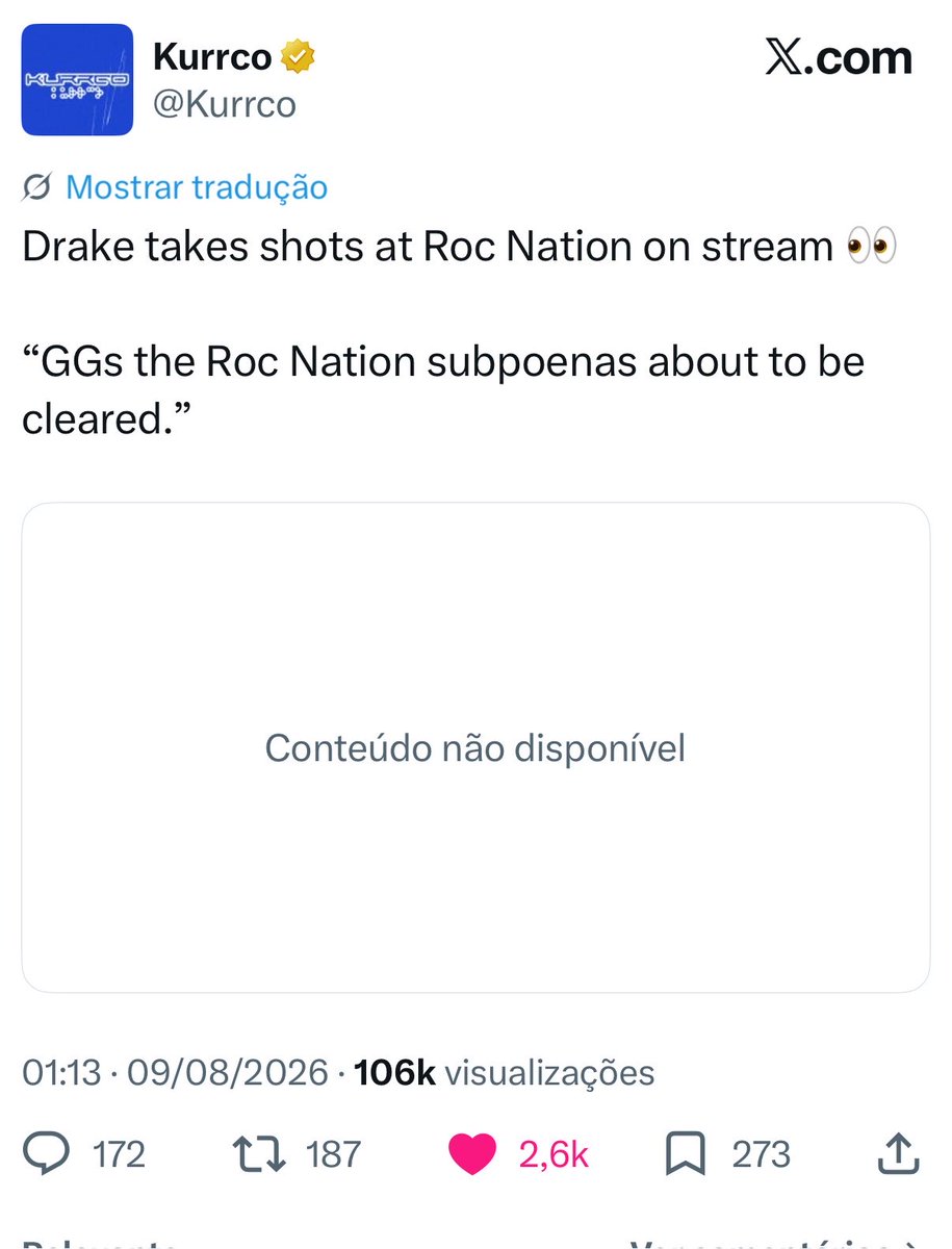 spicyhot1505's tweet photo. Roc Nation is taking down the videos where Drake disses Jay-Z and Roc Nation 😂 https://t.co/r4NNBEIse9
