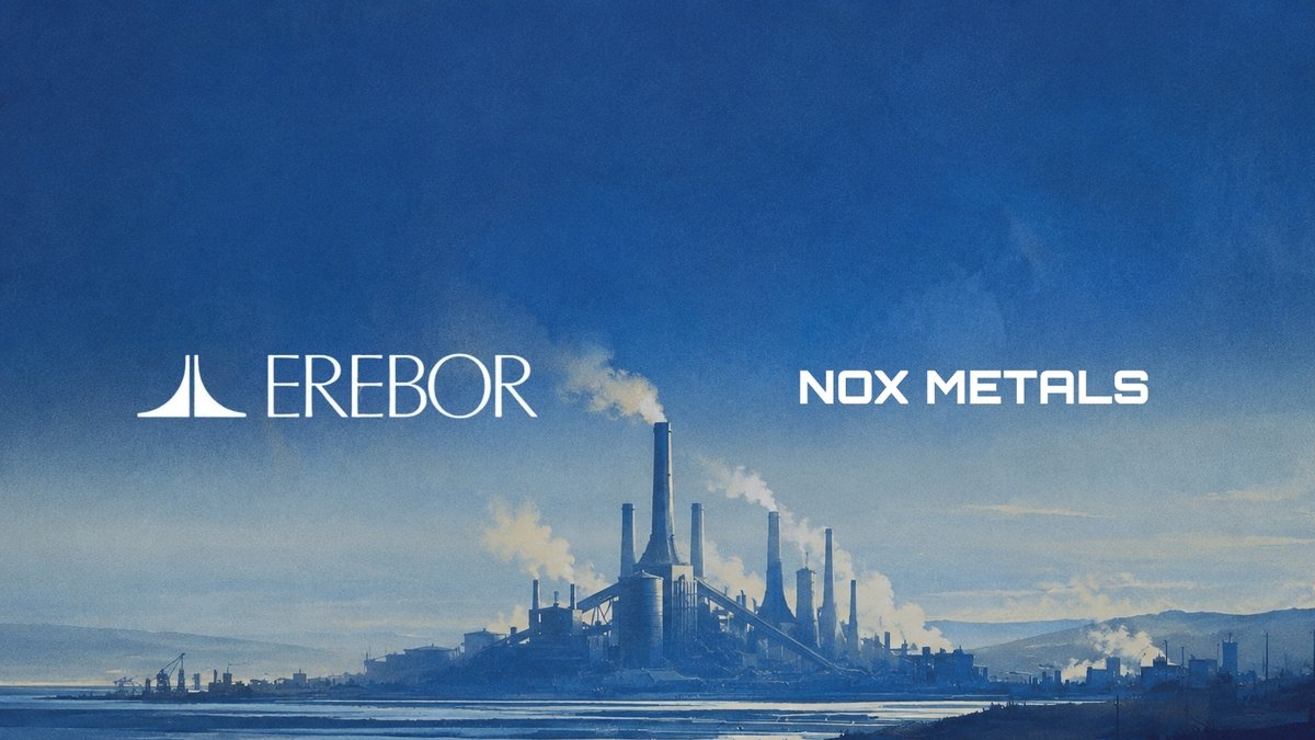 zanehengsperger's tweet photo. Excited to announce our banking relationship and credit facility with Erebor. 

This further accelerates our capacity expansion, scaling physical infrastructure and inventory alongside our software to put more metal behind the largest push to bring production home in generations.

Thank you to Adrian Mag at Nox (@magonmetal), @PalmerLuckey, and the @ereborbank team for your hard work to make this happen.