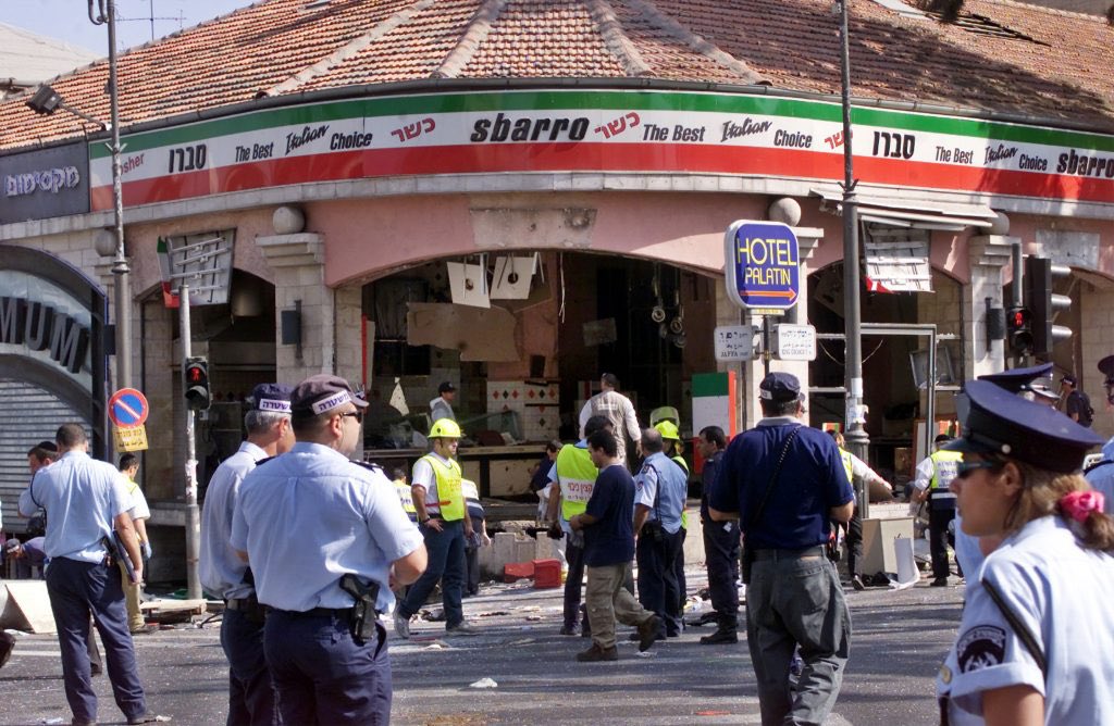 VividProwess's tweet photo. 15 years ago today, a Palestinian suicide bomber blew himself up in front of a restaurant in Jerusalem, Israel, and killed 16 civilians, including a pregnant American tourist.

Hamas claimed responsibility.

Never forget the evil Israel is fighting against. https://t.co/vDhdWqIlmk