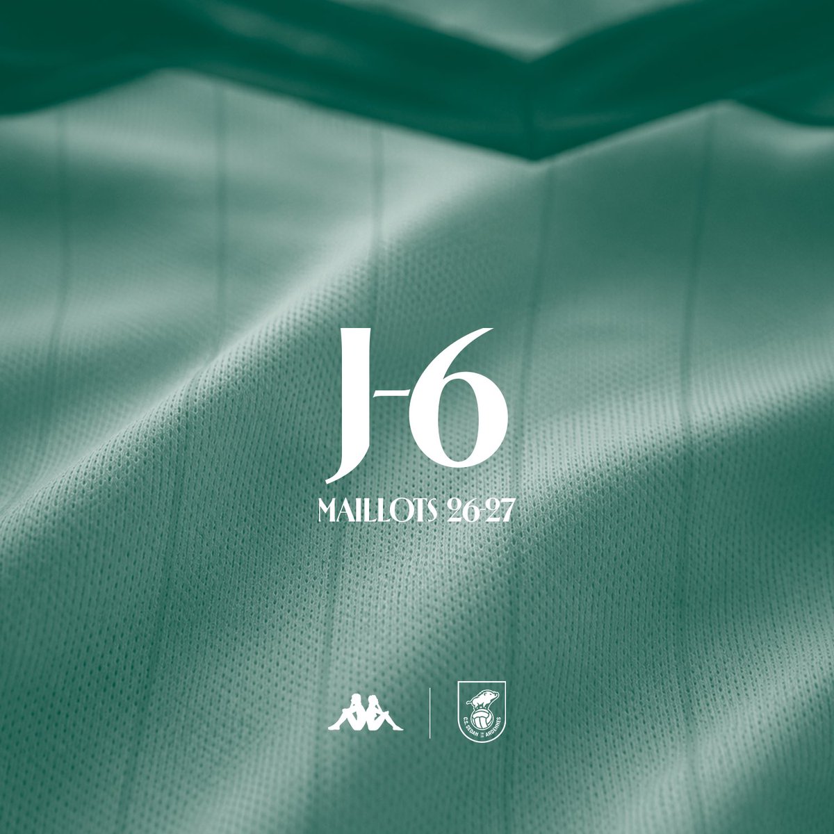 _CSSA's tweet photo. ⏳ J-6.

Le nouveau maillot extérieur du CSSA arrive. 👀🟢🔴

Inscrivez-vous pour bénéficier d’un accès prioritaire à la vente, 1h avant l’ouverture officielle au public.

👉 https://t.co/iRFWiJEh6F https://t.co/3YMQ8emVwx