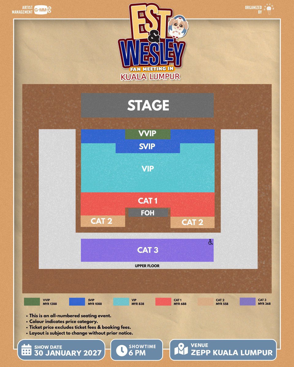 K_ConcertPROXY's tweet photo. WTS 
クアラルンプールで開催されるESTのファンミーティング

VVIPチケット 2枚 | SVIPチケット 2枚 

即時送金 

外国人の方もOK
ご興味のある方はDMください 📩🫶🏻
#EstWesleyFMinKL #Est_rvp #Wesley #GMMTV #DAYCON https://t.co/1ocokzxyfj
