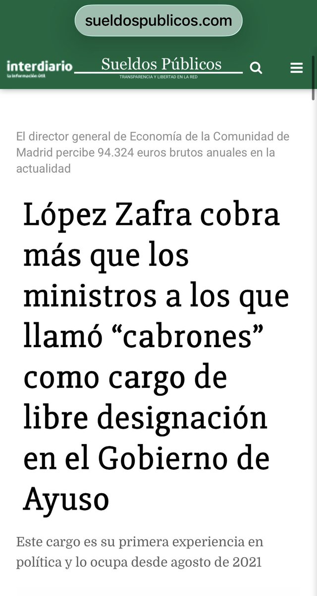 revistamongolia's tweet photo. Correcto, Juanmita. A ver si cunde el ejemplo entre vuestras filas. Ah, no. Que vosotros estáis a favor del fraude, la evasión, la elusión, las ‘paguitas’ y el clientelismo siempre y cuando sea practicado por vosotros y los vuestros. Liberales y mucho liberales para recoger beneficios, un poco menos cuando vienen las vacas flacas. Para los q no lo sepáis Juanma fue Director Gral. de Economía de la CAM. Ahora ‘escribe’ en el contenedor amarillo