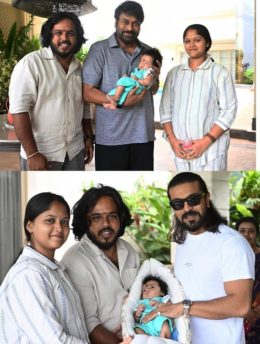 _srinivasyadav_'s tweet photo. A Beautiful Fan Moment ❤️
#BOSS @KChiruTweets was impressed by the dedication and hard work of a technician from the DOP department of #Mega158 During convo, he got to know that the technician is a die-hard
#RamCharan fan and has even named his son Jaswanth RamCharan ❤️ https://t.co/p7kUxXlIfr