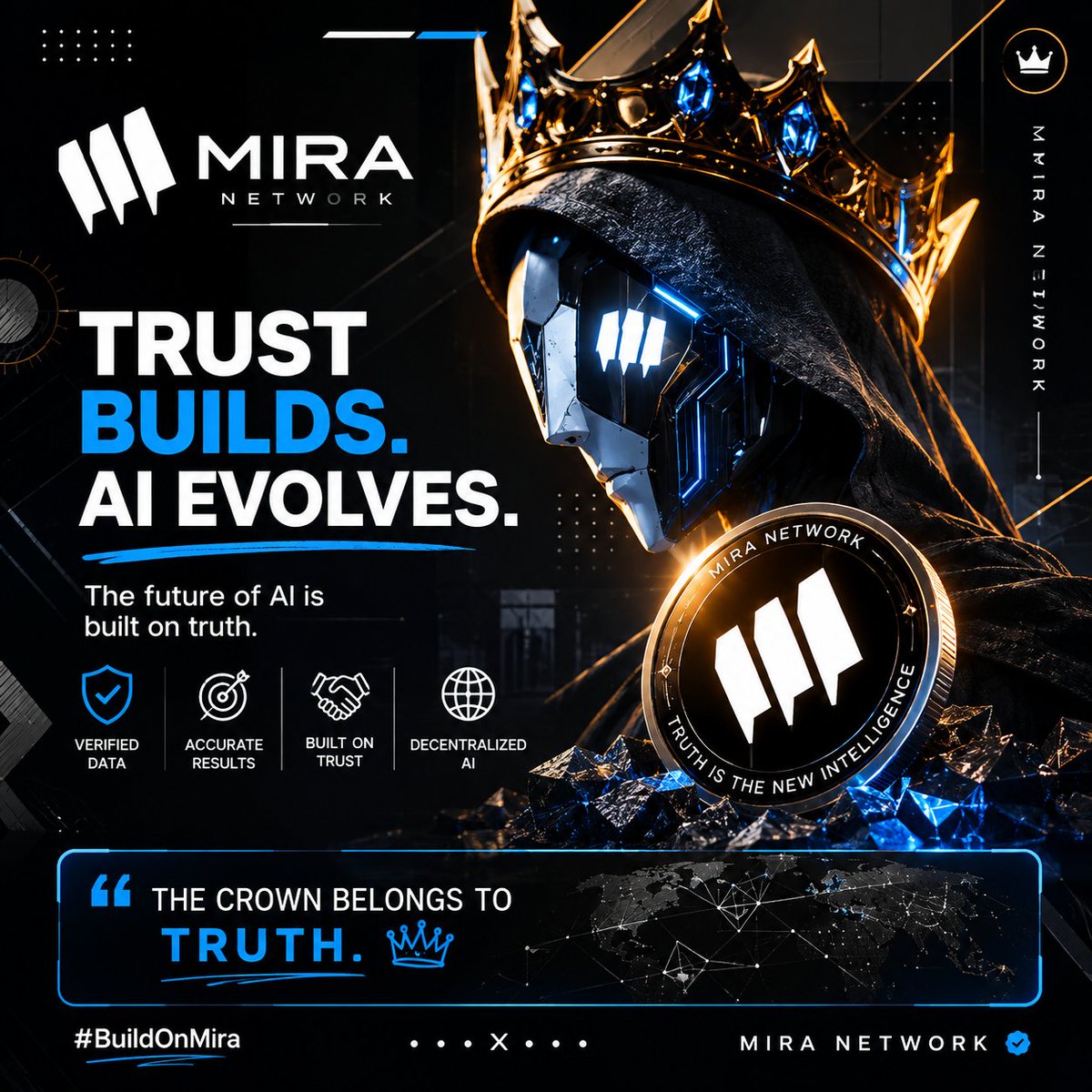 RaphaelEvans00's tweet photo. The future of AI isn't about being the loudest.
It's about being the most trusted.
Mira is building for that future. 🛡️🤖
Truth is the new intelligence.
#BuildOnMira https://t.co/nBtjGvHI61