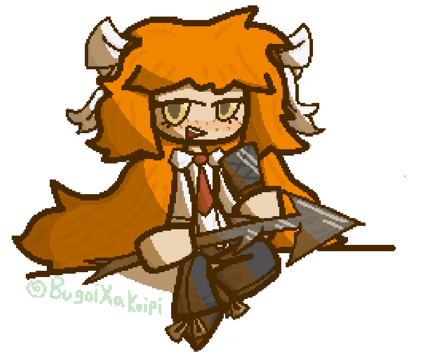 BugoiXakoipi's tweet photo. Better image of what I did for this since it's pretty tiny. 

Didn't do all too great a job I think but I'm happy I decided to draw for it anyhow https://t.co/3N8ji0oNXT
