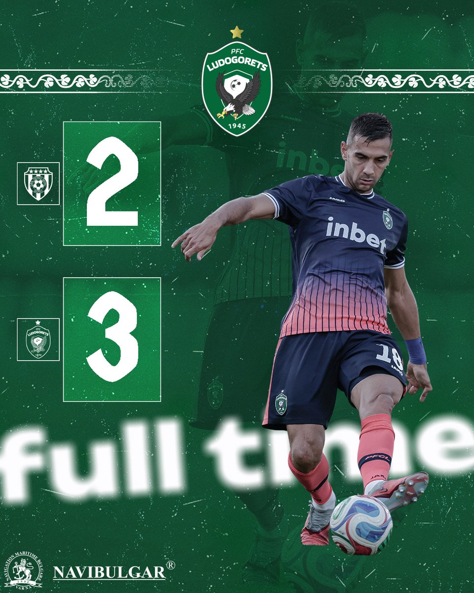 Ludogorets1945's tweet photo. 💪 Full time. Victory for Ludogorets with 3:2
#chernomore #ludogorets #chernomoreludogorets https://t.co/f2MFDFemfi