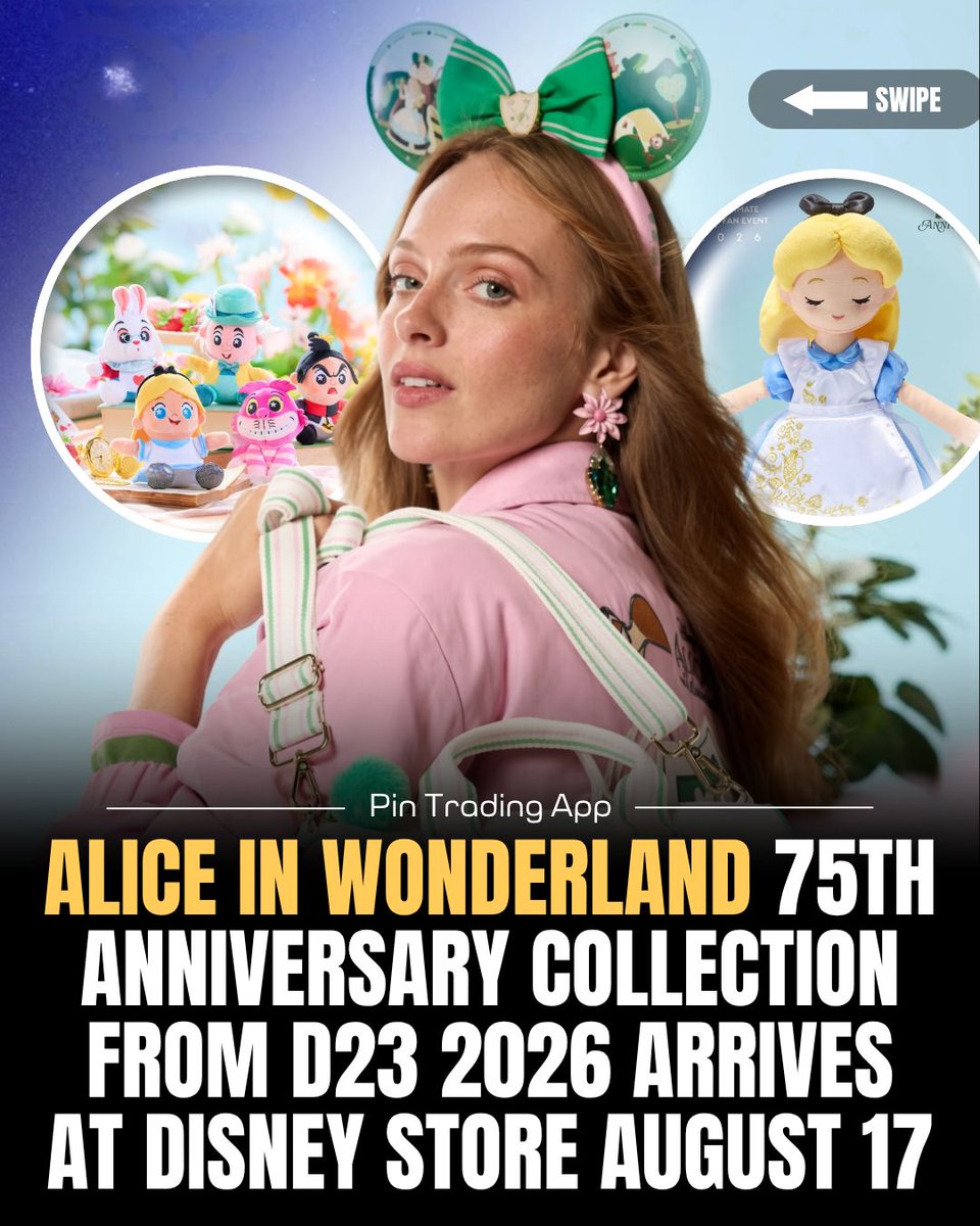 pintradingapp's tweet photo. Disney has revealed its Alice in Wonderland 75th Anniversary Collection ahead of D23: The Ultimate Disney Fan Event presented by Visa.
#pintradingapp #disney #film #viral #AliceInWonderland https://t.co/du2PH4QkyJ