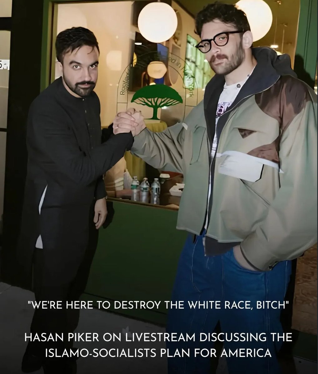 TheJadeWarwick's tweet photo. Hasan Piker aka Hasan Abi said in an early solo Twitch stream from roughly 2018–2020. 
“We’re gonna keep bringing in immigrants to this country, on purpose, so they can fuck your sister and then maybe even your daughter.”
& “We’re going to destroy the white race, bitch. That’s what we’re here to do.” / “We’re here to destroy the White race, bitch.”
Deport Sneako, Piker and Mamdani ASAP! 
These people are vile, evil little leaches who wish to destroy beauty instead of protecting it.
