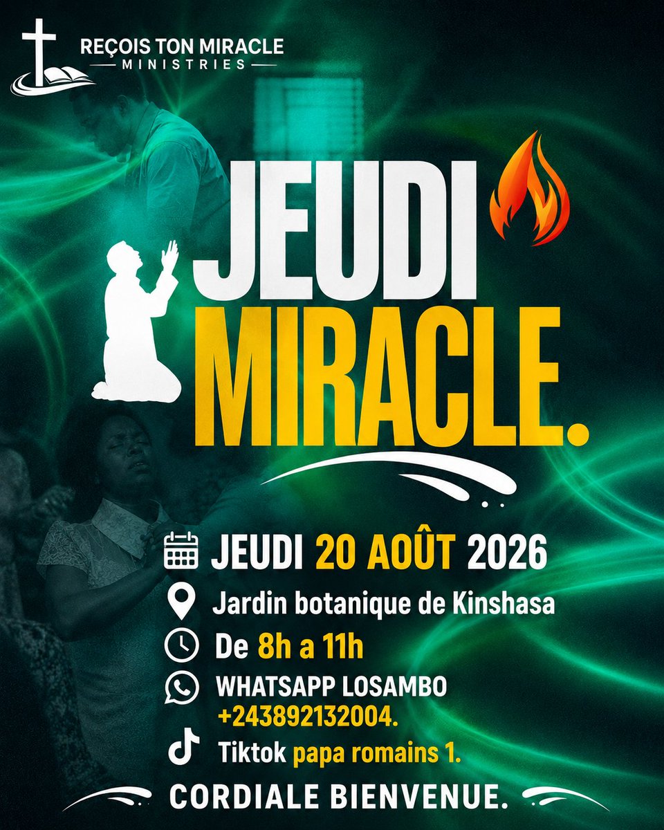 AdorateursR's tweet photo. Jeudi 20 août 2026 sera un moment exceptionnel de prière et de retraite spirituelle.

🕊️ RETRAITE PROPHÉTIQUE
📅 Jeudi 20 août 2026
⏰ De 8h à 11h

Un temps intense de prière, d’intercession et de communion avec Dieu. Ne manquez pas ce rendez-vous ! https://t.co/UGNoSVofCY