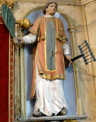 CBlaireau's tweet photo. Nous fêtons Saint Laurent de Rome diacre et martyr à Rome✝️258

Il est condamné à être brûlé vif sur le gril. Il a encore le sens de l'humour et un courage extraordinaire : "C'est bien grillé de ce côté, tu peux retourner," dira-t-il au bourreau

#SaintDuJour -- Bonne journée https://t.co/UqBZ9id0Zi