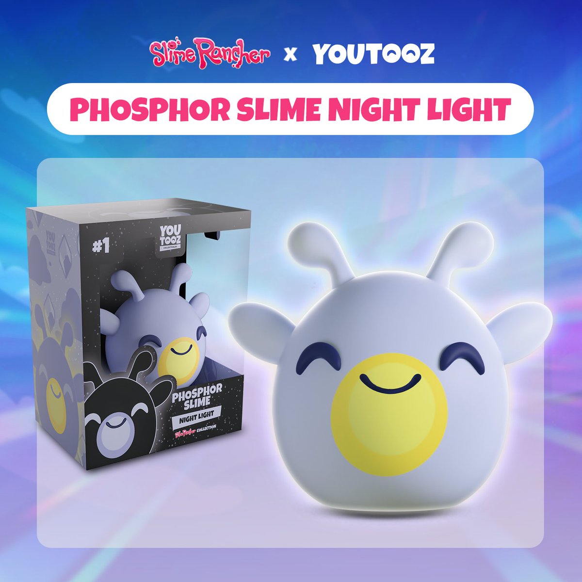 youtooz's tweet photo. grab your vacpack 😯 there is new slimes to suck up!

all new #slimerancher x youtooz collection with plushies, keychains and a night light is dropping on aug 14th! 💡🐝🍯🥚 https://t.co/OqZCEEgTvN