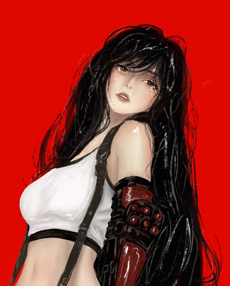 vnms_v's tweet photo. Tifa in my style! 🪄 https://t.co/5KpEoSFT6F