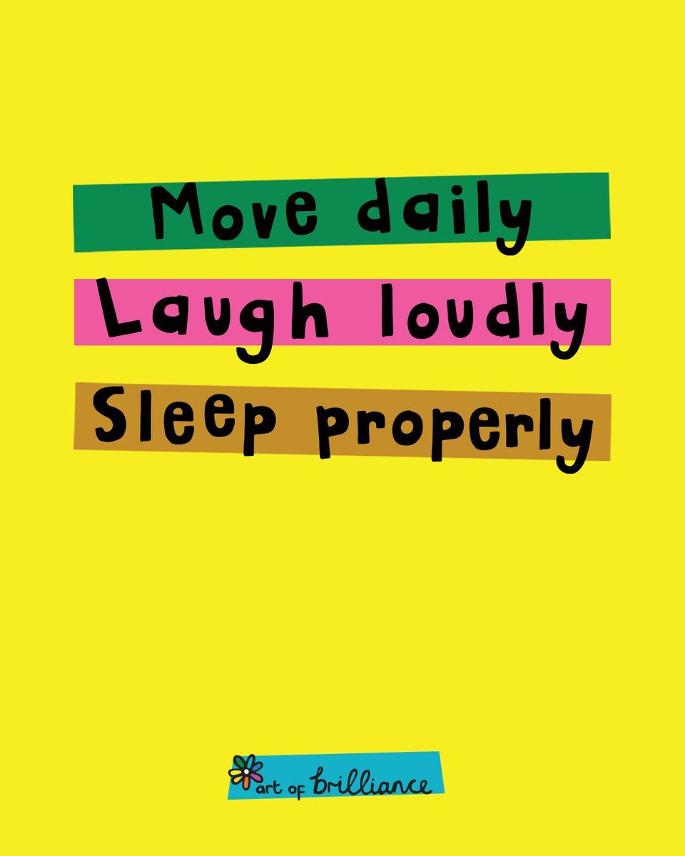 actionhappiness's tweet photo. Move daily. Laugh loudly. Sleep properly

Image: https://t.co/Hfle4W7wGG https://t.co/5gAXCVGsQj