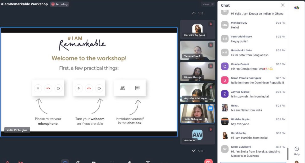 SaloniAwari's tweet photo. Used to feel awkward sharing wins, but the #IAmRemarkable workshop changed that! 💡
​Stating facts isn't bragging—it's the truth.
​Today's plan:
• Log wins weekly 📊
• Own my work 🌟
• Hype others up 📢
​Thanks Yulia &amp; GWY team! 🙌
​#IAmRemarkable #GWY #WomenInTech https://t.co/dsrCSfNvUP