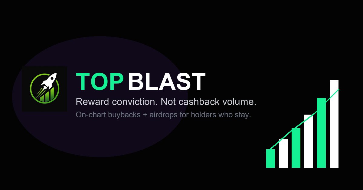 oSKNYo_dev's tweet photo. Topblast is a protocol that automatically distributes rewards to token holders who have experienced losses (drawdown from VWAP)

A tool for devs and deployers on Solana.

https://t.co/kZpBrzIKxK

Please like and rt to help me get exposure on this game-changing tech. https://t.co/MbAchmxZKS