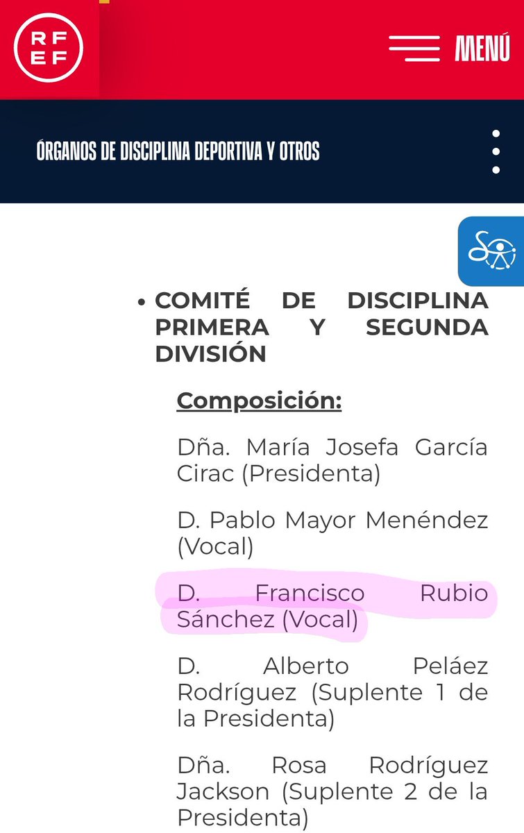 Sakai967's tweet photo. Recordemos que, Francisco Rubio, actual miembro del comité de disciplina de la RFEF, trabaja en la escuela universitaria del Real Madrid...😳 https://t.co/iniozVWZsM