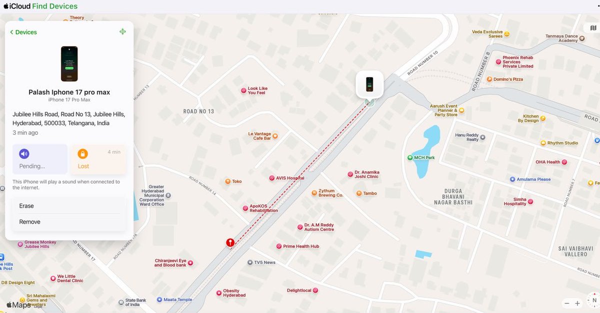 palash1912's tweet photo. @cyberabadpolice @CPCyberabad⁠
 ⁠@ShikhaGoelIPS⁠
 ⁠@Cyberdost⁠
 ⁠@KTRBRS⁠
 ⁠@SridharBabuR
Pic : shows last location and phishing message . https://t.co/OBVHXxUl2x