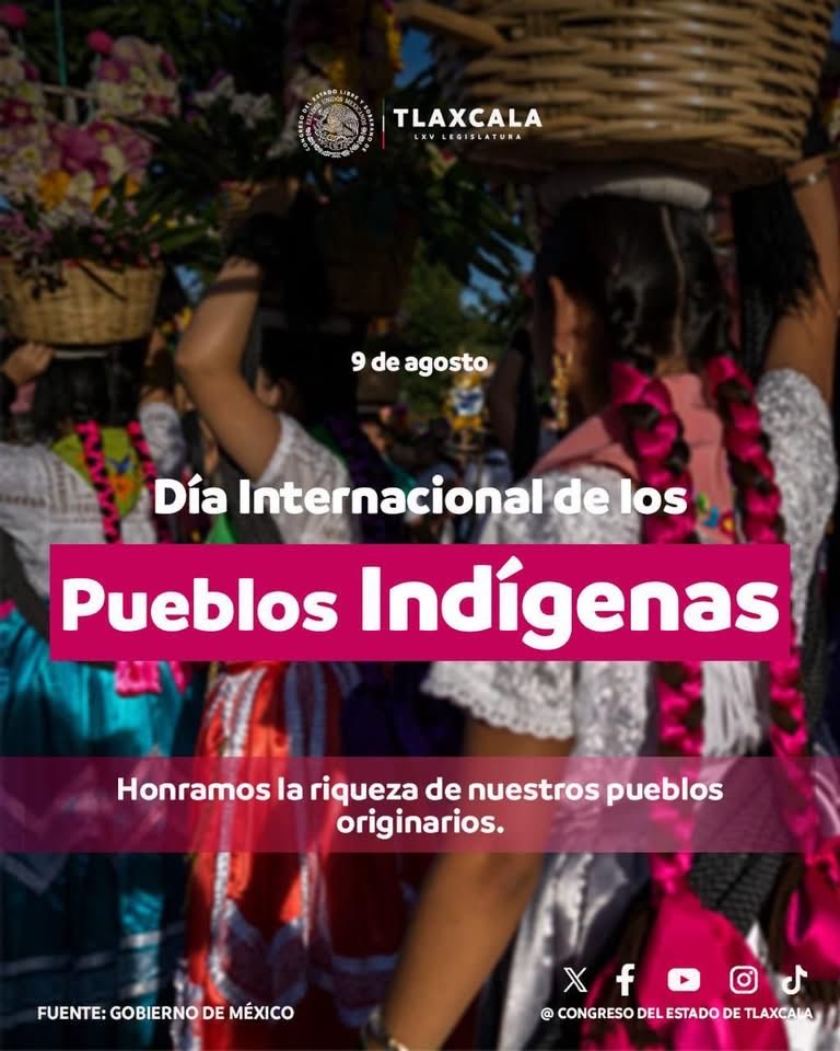 CongresoTlx's tweet photo. 🌎✨ Reconocemos la riqueza cultural, histórica y lingüística de nuestros pueblos originarios. Desde la LXV Legislatura reafirmamos el compromiso de impulsar acciones y leyes que garanticen sus derechos, inclusión y bienestar. 🤝🏽🧡 https://t.co/80Rmd5y6uy