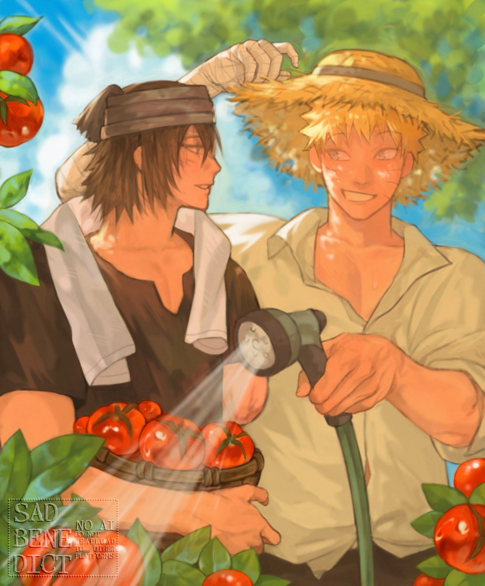 benedict_sad's tweet photo. summer narusasu🌻 living a peaceful life together as they should 
#narusasu #naruto https://t.co/8nSsP8KRC5