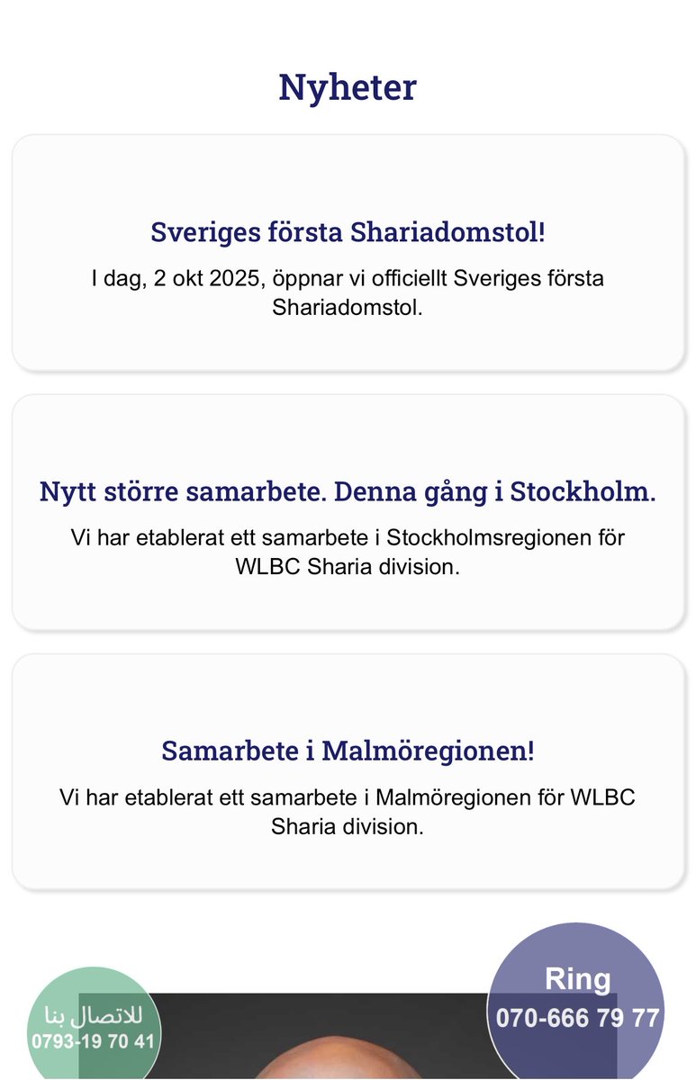 katjanouch's tweet photo. Hur kan Sverige tillåta att det nu etableras shariadomstolar? Vad säger ni @Nils_Littorin @BrandCaroline @inashmdn @SofieLowenmark @MagnusRanstorp https://t.co/9WhRpAUx8n