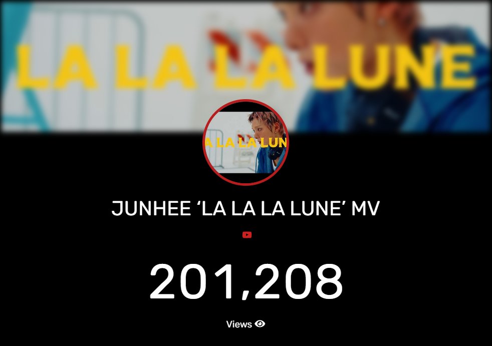 523Archive's tweet photo. Junhee's 'LA LA LA LUNE' MV has surpassed 200,000 views!!! 🙌🙌🙌 https://t.co/6KWCV1hy7g