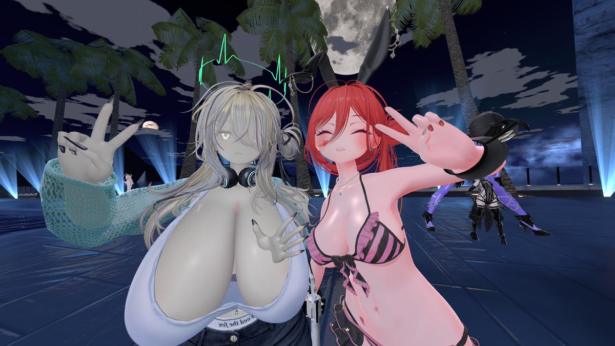 yoru0ray's tweet photo. #VRC_NBB
NBB行ってお写真撮ってもらいました！
すすちゃんと、すすぐさんと、しえるさんと、ほっぺさんありがとうございました！
VRでも人多いところ行けるようにしたおかげで普段の姿で写真撮れてよかった
水着姿みんなかわいかったな～

あとすすぐさん覚えててくれてありがとう！ https://t.co/aGMyjubRkO