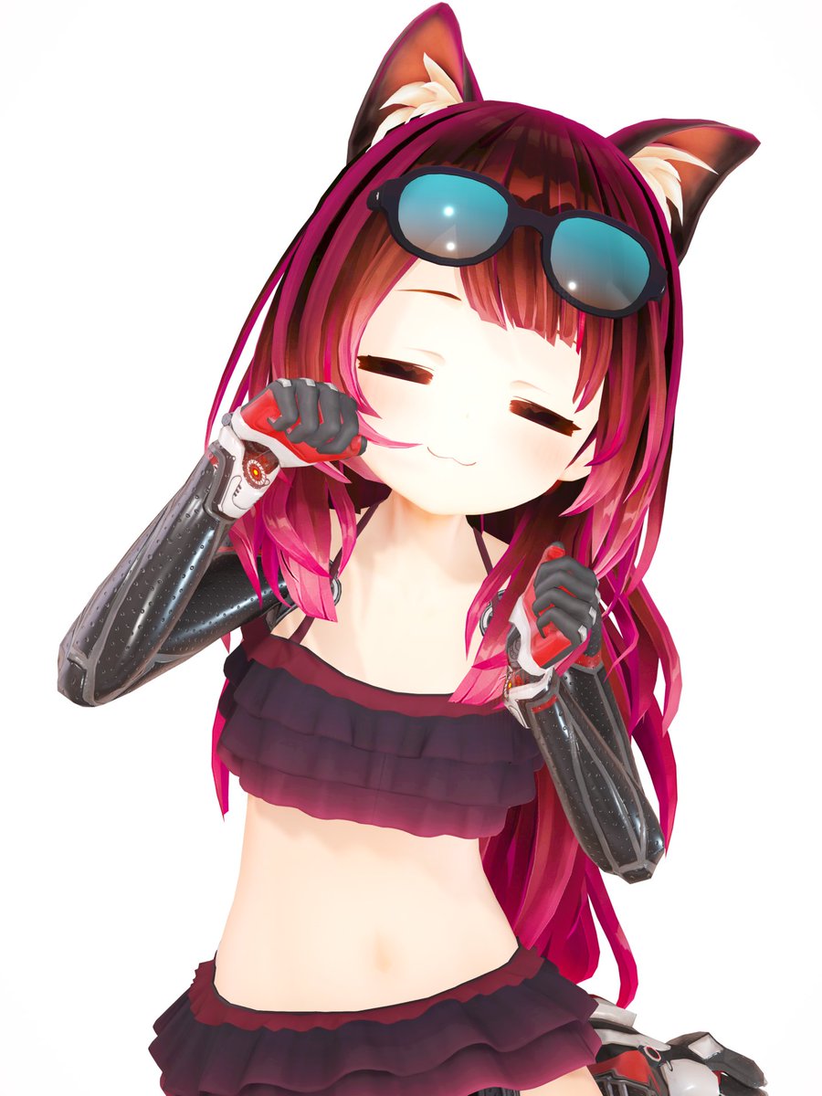 rec_wreck's tweet photo. ねこみみロリ子ちゃんにゃぁ～
#ロボ子Art https://t.co/pfO4RSwiyk