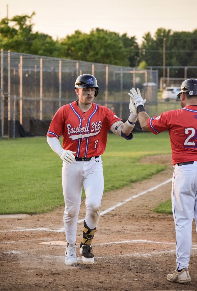 baseball365team's tweet photo. 365 keeps rolling with a 13-4 win over Minnetonka to advance to the 1st place game.  Mason Wolf and Matt Olive both hit mammoth homeruns to the 420 gap at Parade.  Jackson Thielen was dominant on the mound and picked up the W.  Next game Thursday at 7:00 https://t.co/m4dkRrEKvb