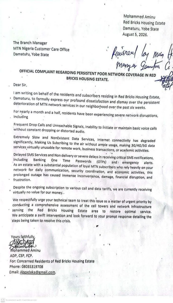 movich999's tweet photo. Dear @NgComCommission  We have made Several Complaints to @MTN180 @MTNNG  but No Tangible Response and Action. Kindly Come to Our Aid. Thank You. https://t.co/mDrs8qGyWC