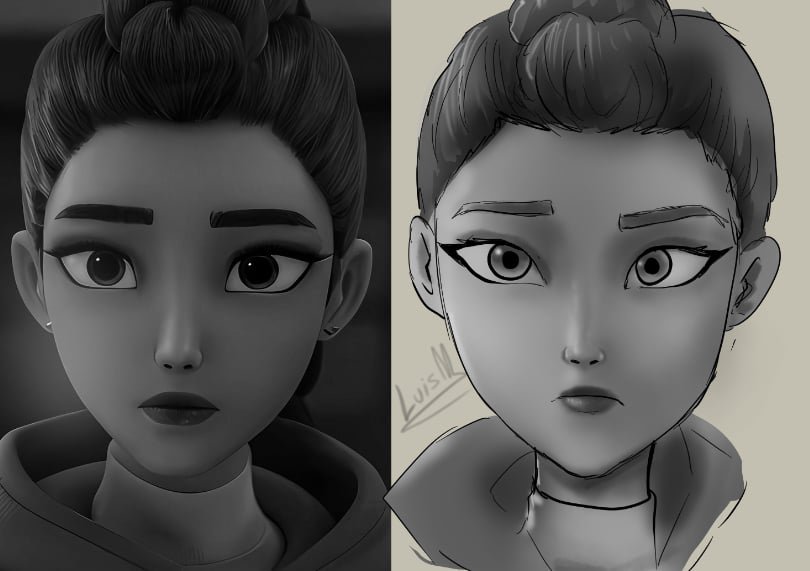 AThousendRumis's tweet photo. Sketching with Rumi and Caitlyn.

#kpdh #arcane #rumi #caitlyn https://t.co/w0oVFxcYzU