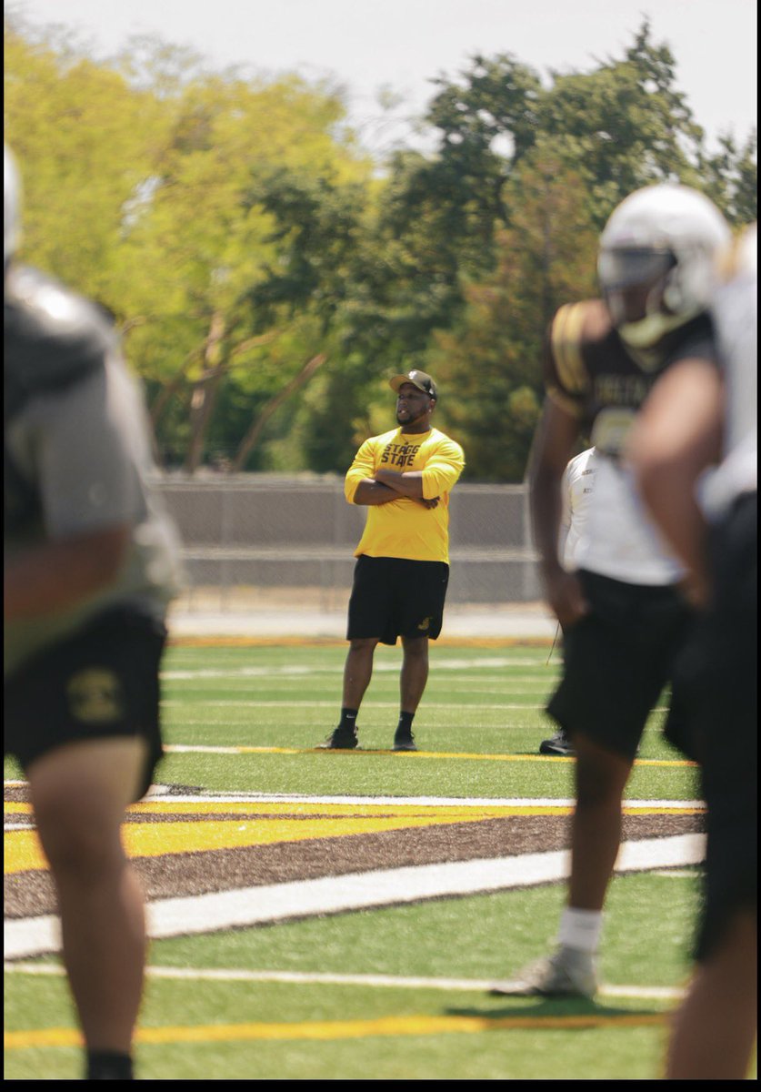 CoachMays21's tweet photo. Stagg HS got a New DB coach (209) #DBU is @ State. https://t.co/Z3Ew6V3aS9