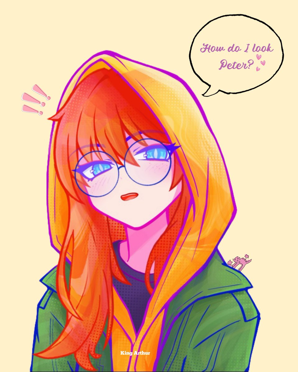 Dhazan17's tweet photo. How do I look Peter?

#sadiesink #jeangray #marvel #fanart https://t.co/ERSbmnlle6