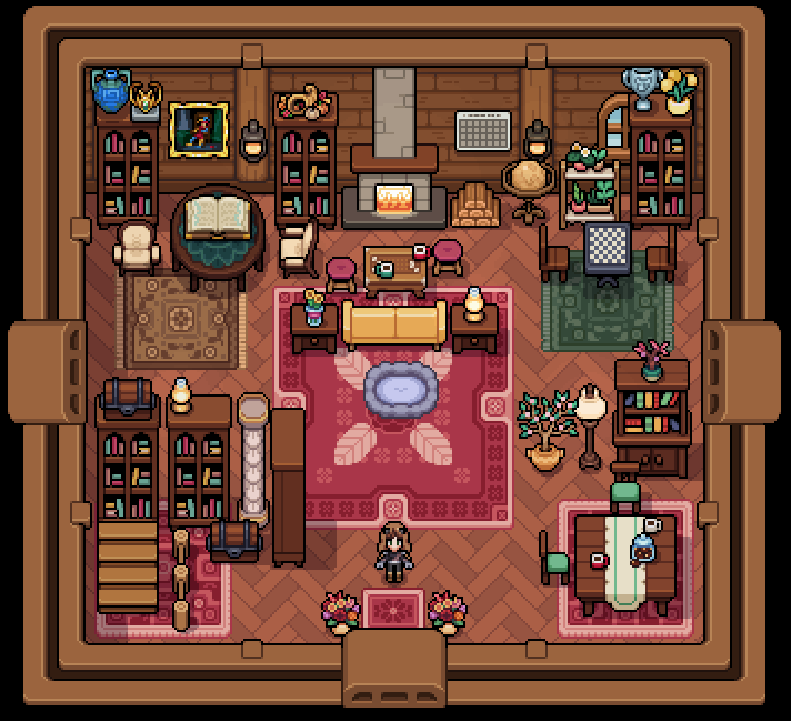 starsmithing's tweet photo. wanted 2 show my house design as of right now ^0^!!

1st floor

#FieldsofMistria https://t.co/VgxxX3WCNi