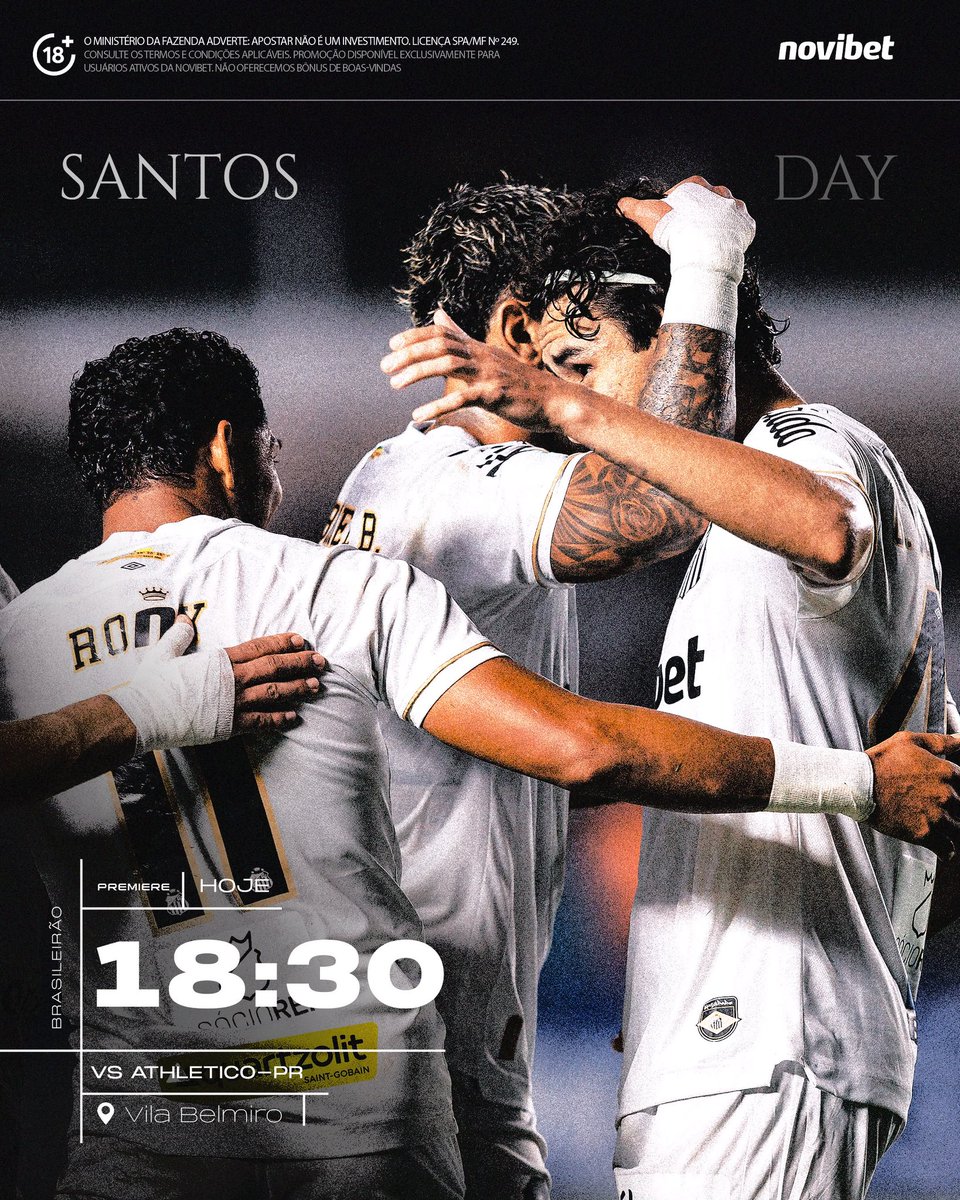 SantosFC's tweet photo. É NOITE DE SANTOS NA VILA! 🐳

#SantosNovibet https://t.co/D6rAl0NoWk