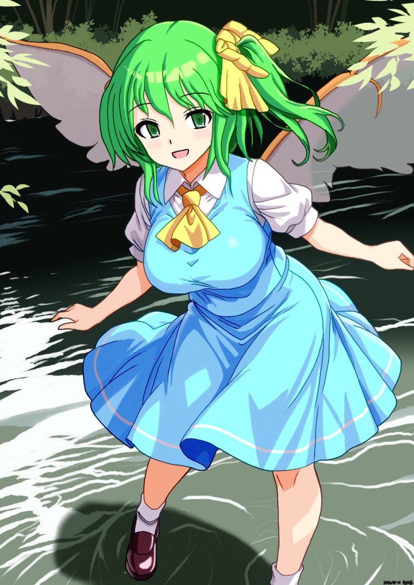 mist9801KM's tweet photo. 意識してなかったけど、ここ最近ミスチー・リグル・チルノ・ルーミアを順に描いていたのに気づいたので以前にちょっと進めて放置してた大人大妖精完成させました
#東方Project 
#大妖精 https://t.co/TEpTKUDoPC