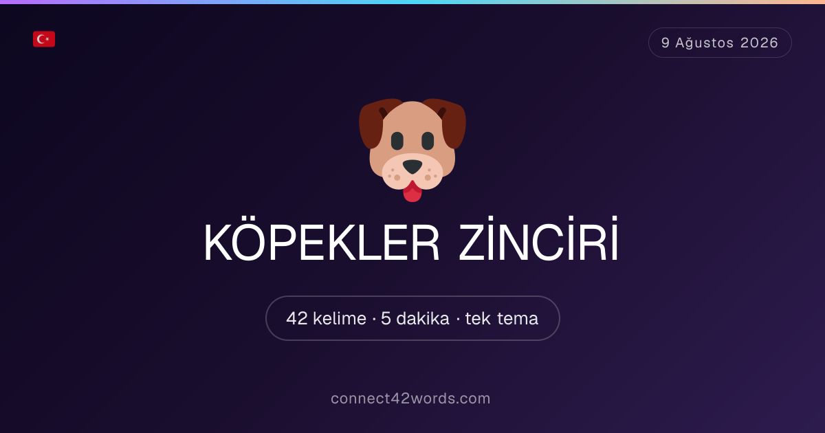 connect42words's tweet photo. ⏰ Son çağrı: KÖPEKLER ZİNCİRİ

Sadece 2 saat kaldı! Son şans
👉 https://t.co/6j3lXbDZTl

#connect42words #KopeklerZinciri https://t.co/WAGz6zYkJU