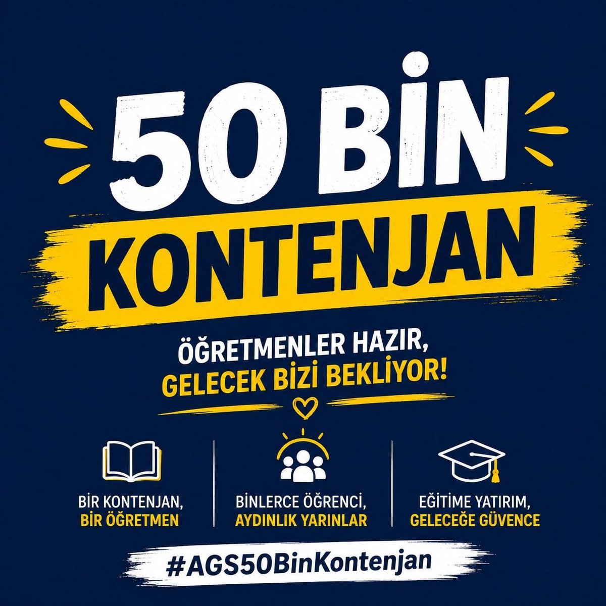 mehemefsce's tweet photo. 10 bin alımın 400 bin adayın emeğini yansıtmakta eksik kalacağını belirtiyor, 50 bin atama ile adil bir kontenjan diliyoruz. @Yusuf_Tekin @RTErdogan @oktay _saral @dbdevletbahceli @mustafasenbd @TalipGeylan06 #AGS50Binatama https://t.co/khC73Bzsoi