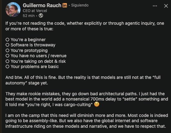 ram4_dev's tweet photo. te lo dice @rauchg 
te lo dice @badlogicgames 
no hace falta que te lo diga yo https://t.co/dwmNRoi3mP